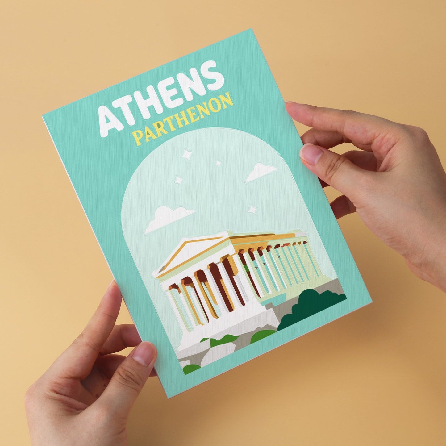 World Landmarks – Set of 6 Mini Paintings