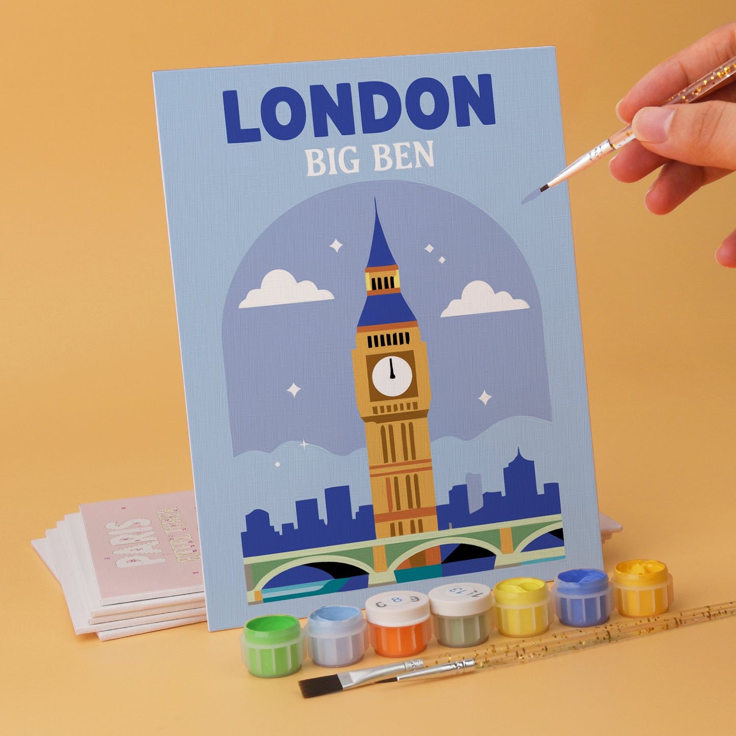 World Landmarks – Set of 6 Mini Paintings