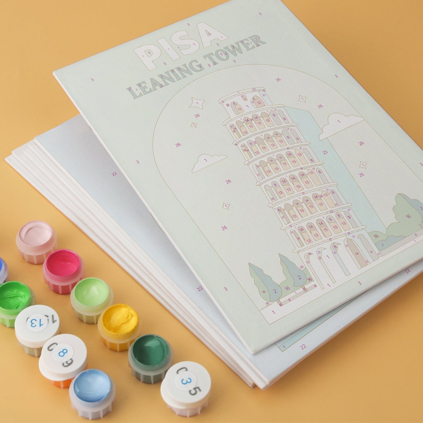 World Landmarks – Set of 6 Mini Paintings