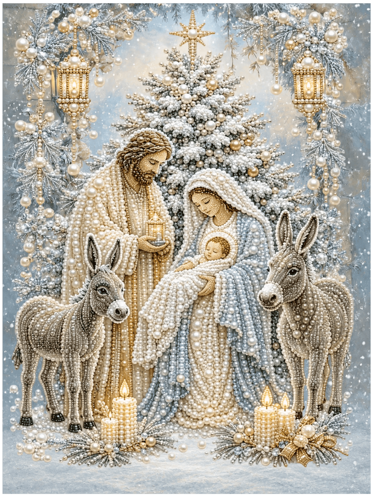 A Winter’s Holy Night – Pearl Painting - miicreative
