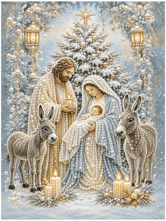 A Winter’s Holy Night – Pearl Painting - miicreative