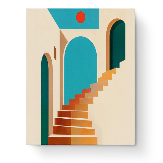 Abstract Architectural Staircase - Minimalistic - miicreative