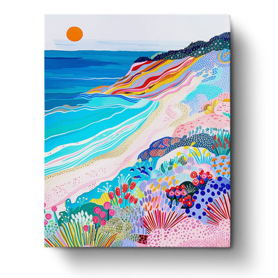 Abstract Australian Coastline - miicreative - Paint by Numbers Custom Kit