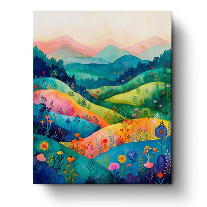 Abstract Colorful Landscape - miicreative - Paint by Numbers Fixed Kit