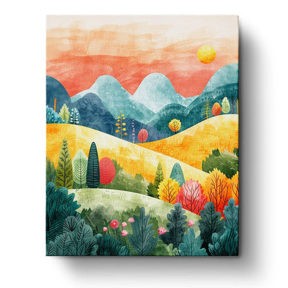 Abstract Colorful Landscape - miicreative
