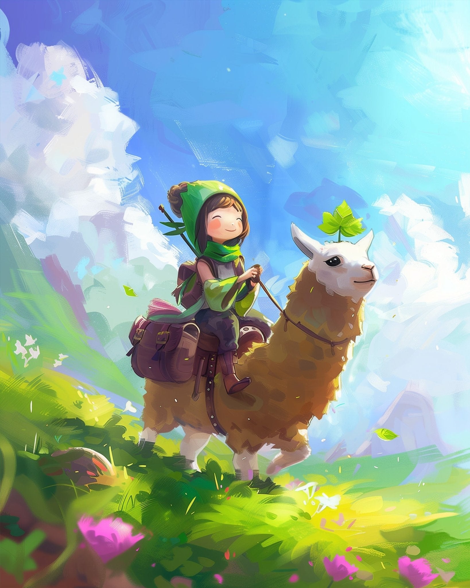 Adventure with Llama - Kids - miicreative