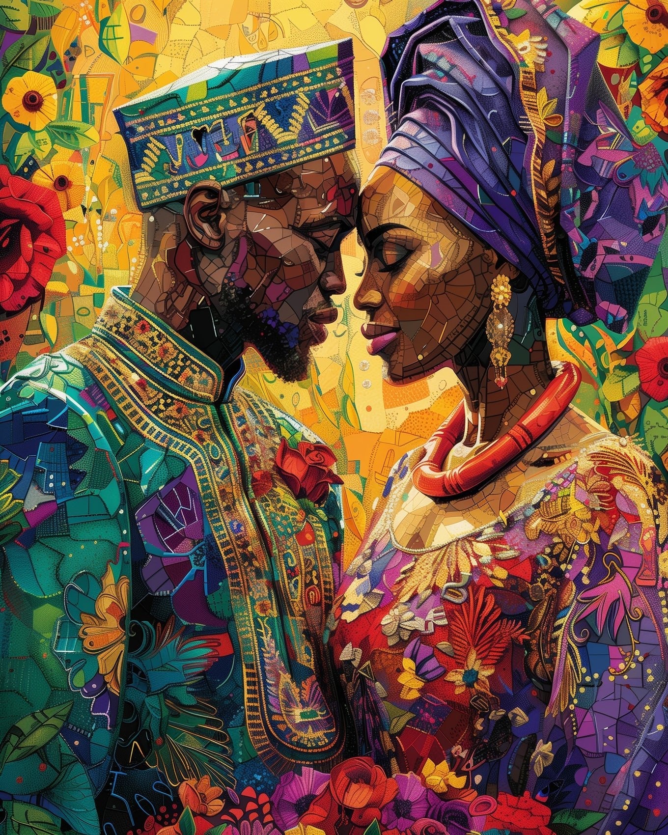 African Wedding - miicreative - Paint by Numbers Custom Kit