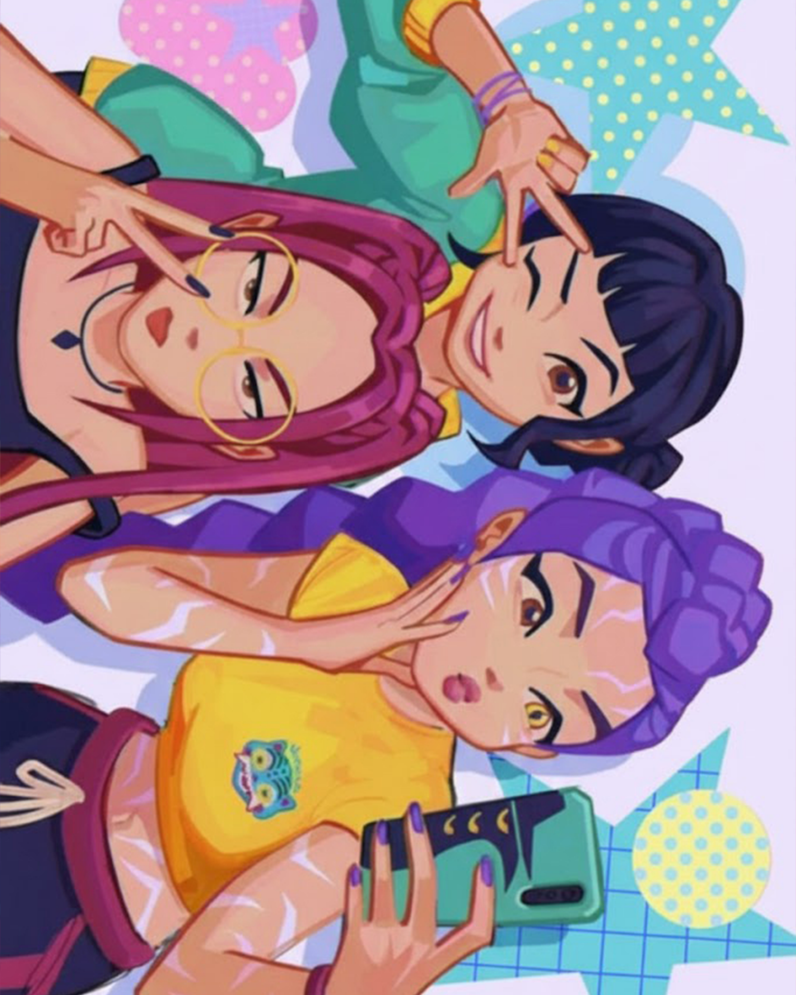 Anime - Inspired Trio - Anime - miicreative