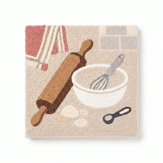 Baking Rolling Pin & Flour - Square Edition - miicreative