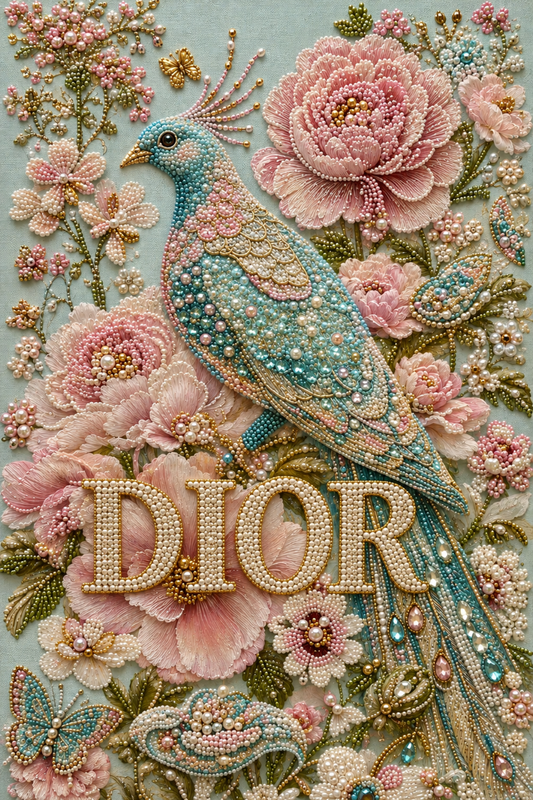 Pearl Peacock Garden - Pearl Painting