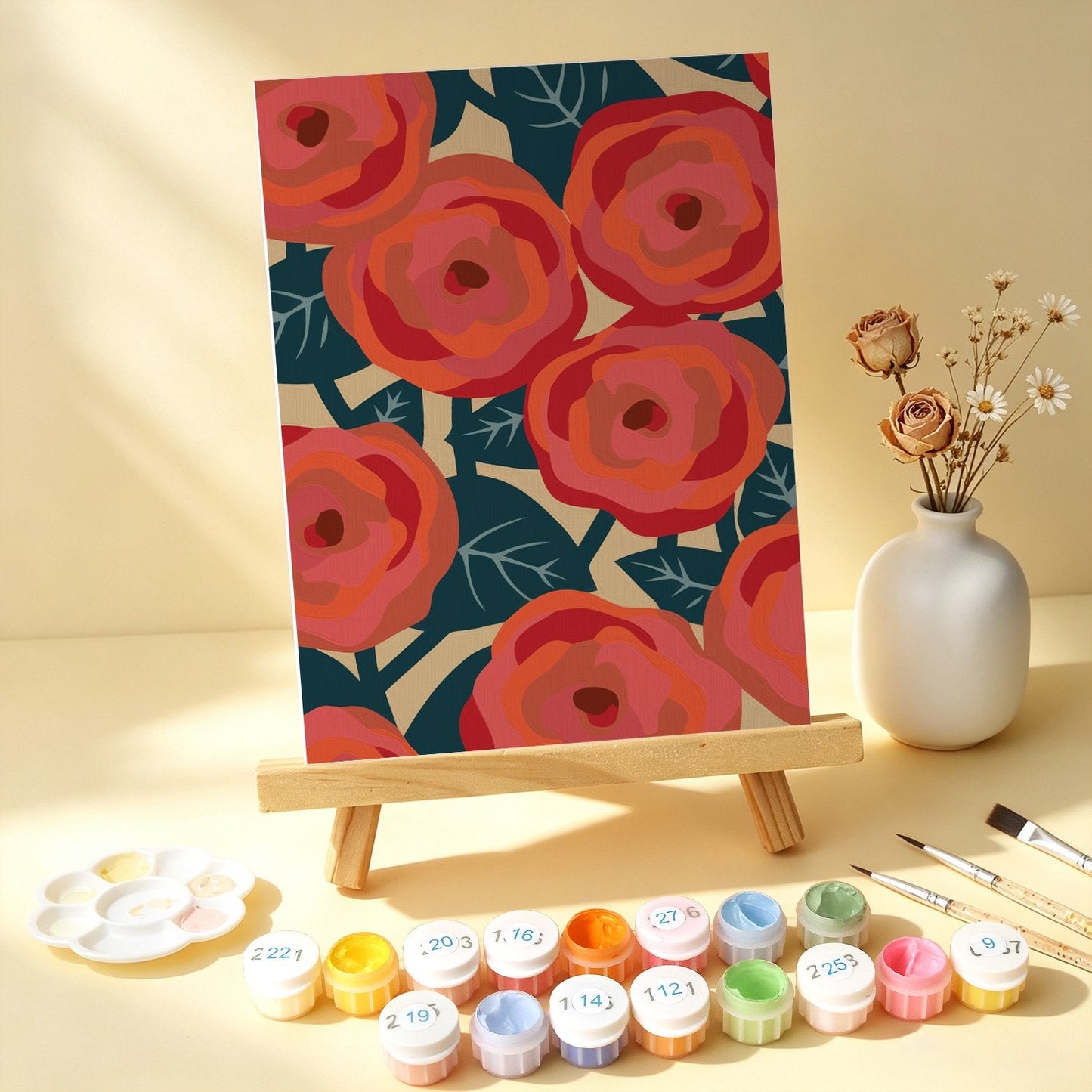 Bloom Garden – Set of 6 Mini Paintings - miicreative