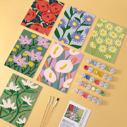 Bloom Garden – Set of 6 Mini Paintings - miicreative