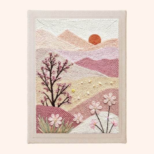 Blushing Hillside View - Vertical Edition - miicreative