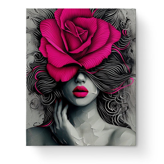 Bold Rose Fantasy - Floral Women - miicreative
