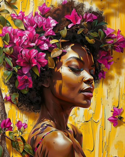 Bougainvillea Elegance - Floral Women - miicreative