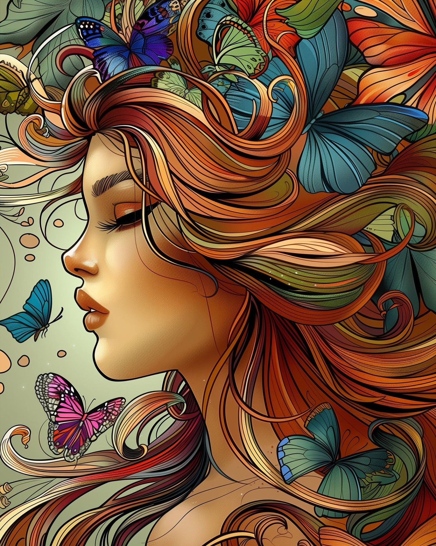 Butterfly Dreamscape - Bohemian Vibes - miicreative