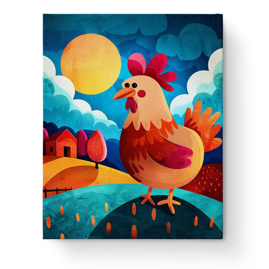 Cheerful Rooster Art Set - Kids - miicreative