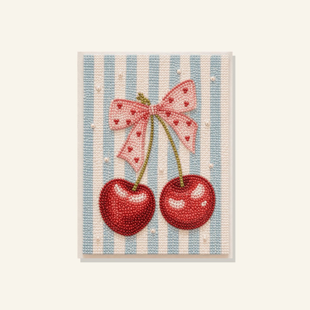 Cherry Bow Bliss - Pearl Painting - miicreative