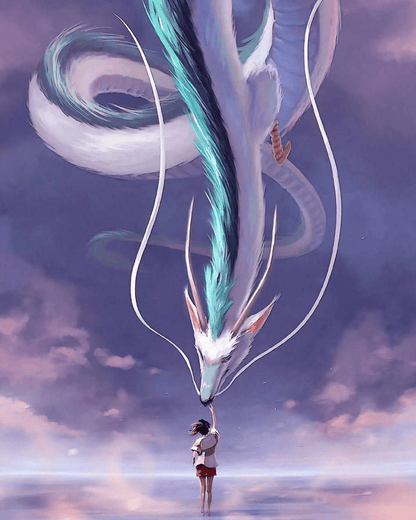 Chihiro and Haku Bonding - Anime - miicreative