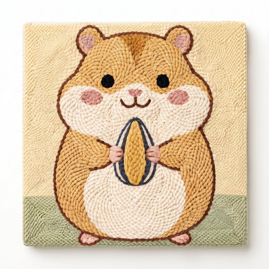 Chubby Hamster - Square Edition - miicreative
