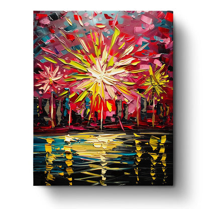 Colorful City Fireworks - USA - miicreative