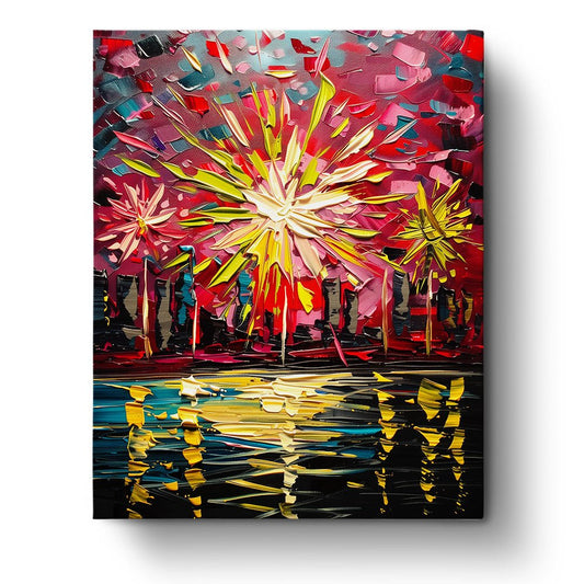Colorful City Fireworks - USA - miicreative