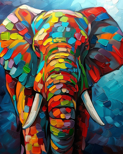 Colorful Elephant - Abstract Animals - miicreative