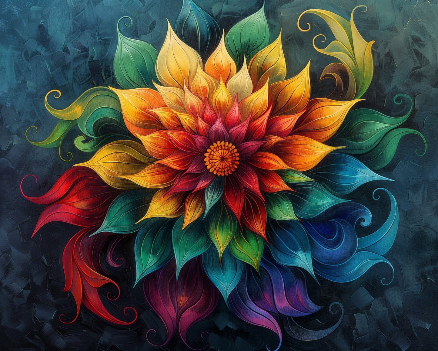 Colorful Flower - miicreative
