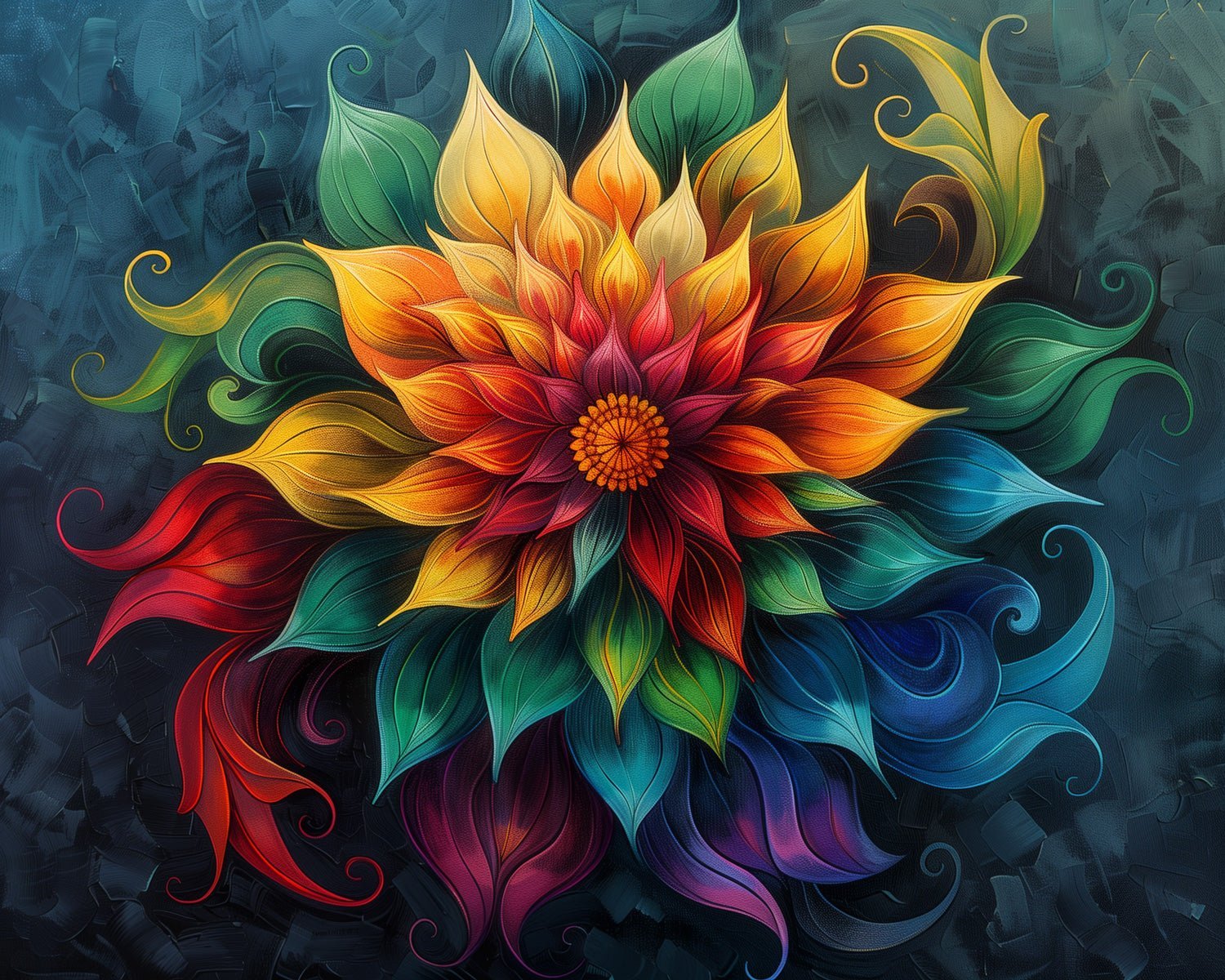 Colorful Flower - miicreative