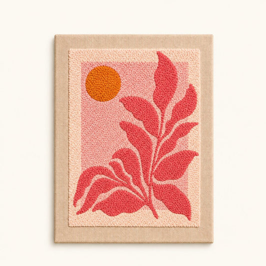 Sunlit Coral Bloom - Vertical Edition