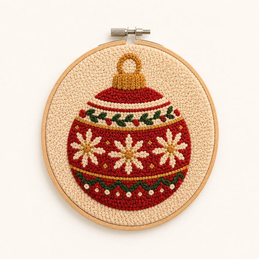 Crimson Christmas Bauble - Circle Edition - miicreative
