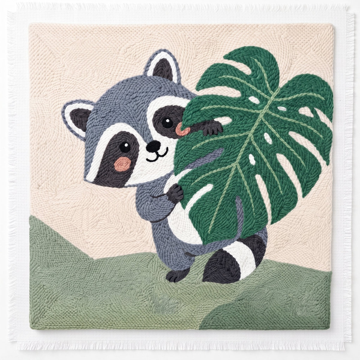 Curious Raccoon - Square Edition - miicreative