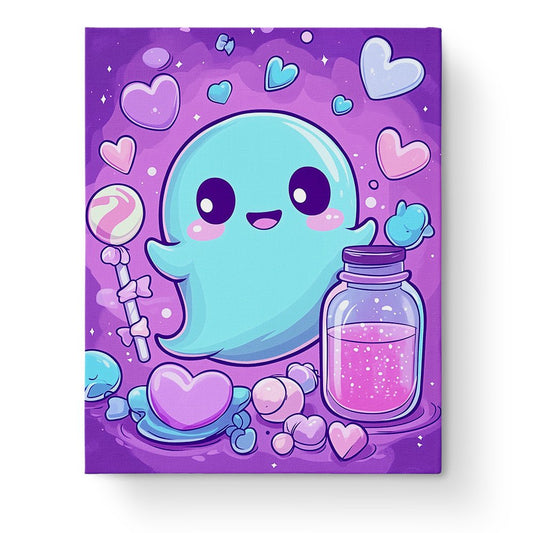 Cute Ghost Candy Parade - Halloween - miicreative