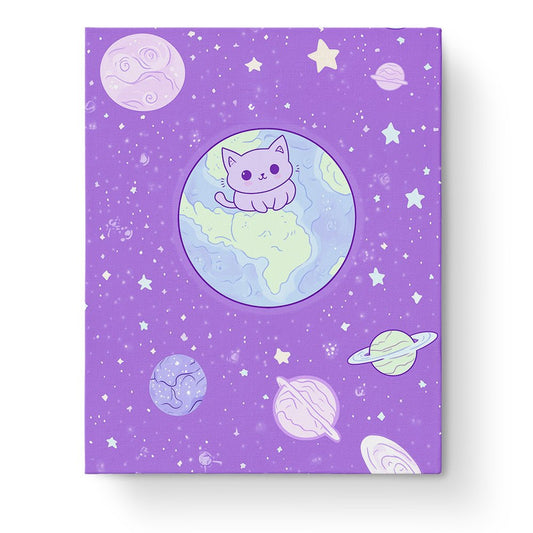 Cute Space Cat - Galaxies - miicreative