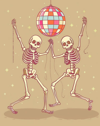 Dancing Bones - Skeleton - miicreative