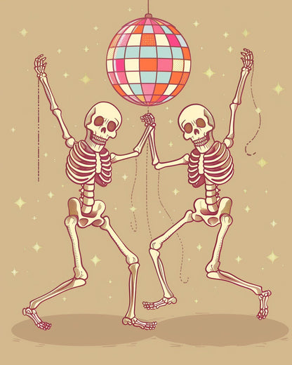 Dancing Bones - Skeleton - miicreative - Paint by Numbers fixed Kit
