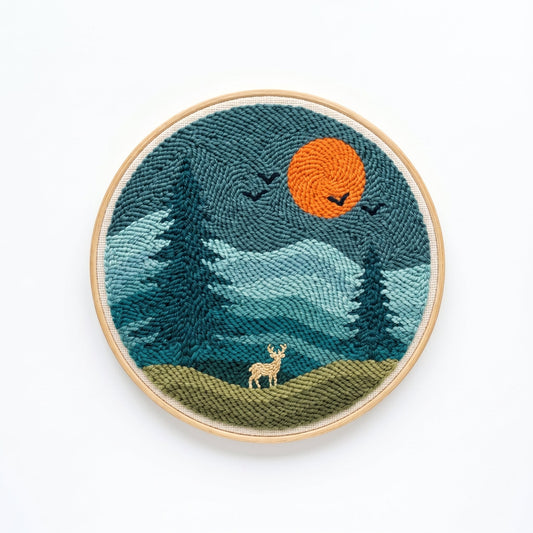 Deer Twilight - Circle Edition - miicreative