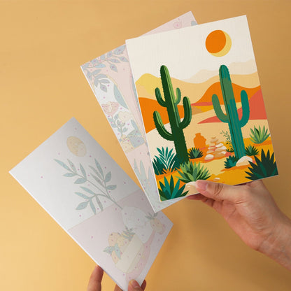 Desert Botanicals – Set of 6 Mini Paintings - miicreative
