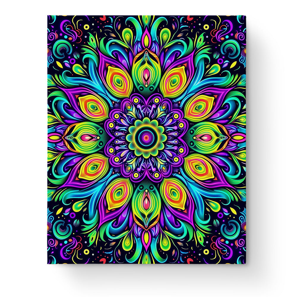 Vibrant Harmony Mandalas by miicreative, showcasing a colorful and intricate mandala design with vibrant blues, greens, and purples that inspire mindfulness and creativity.