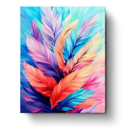Vibrant Feather Fusion - Bohemian Vibes