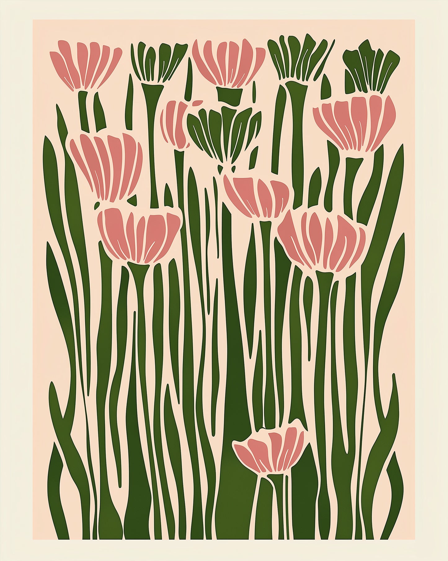 miicreative's Elegant Blooms Minimalistic kit features abstract florals, inviting stress relief and artistic expression through mindful painting.