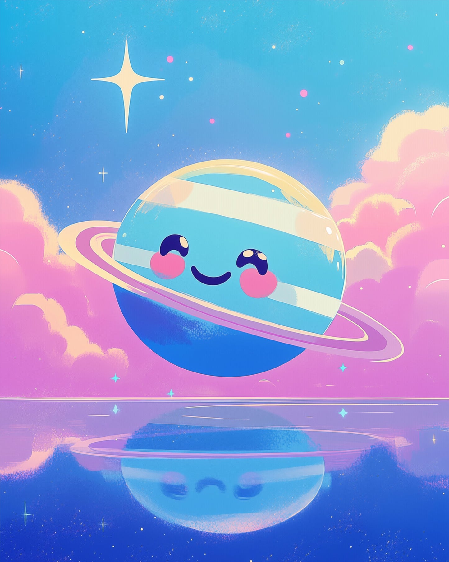 miicreative's Cosmic Planet kit features a cheerful, cartoon-like planet in vibrant colors, perfect for promoting creativity and relaxation.