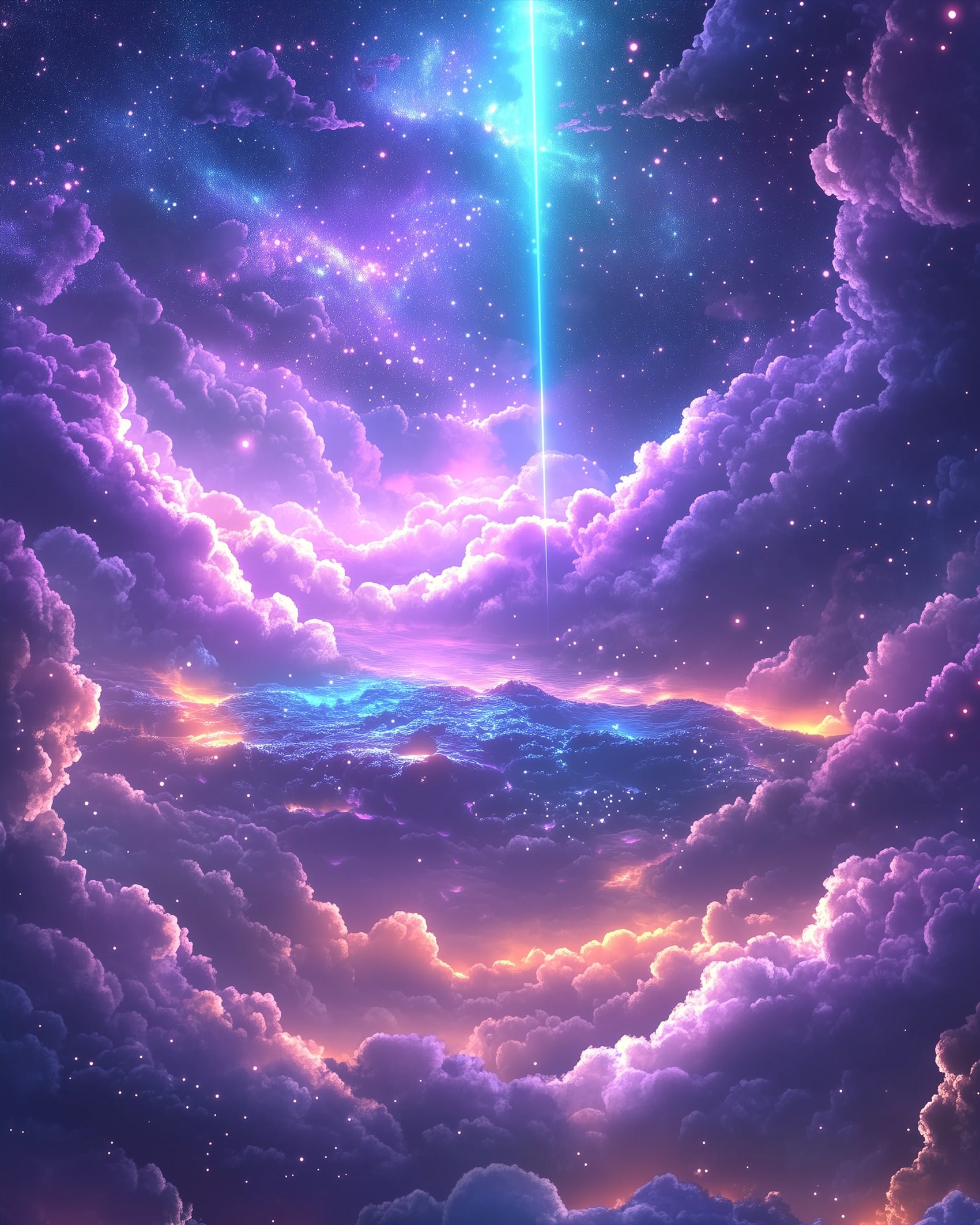 Miicreative presents a celestial galaxy scene, offering a tranquil painting experience. Ideal for stress relief with its captivating hues.
