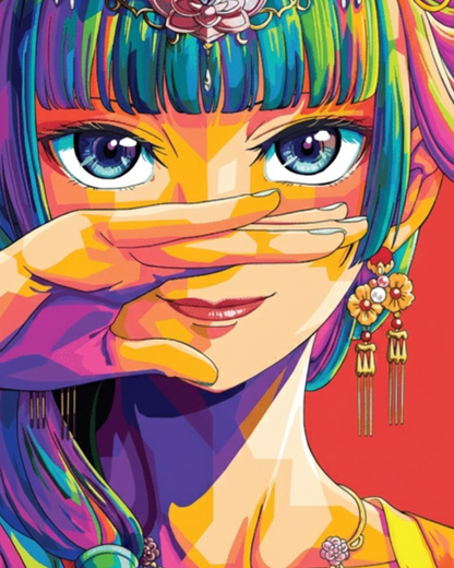 miicreative's anime-inspired art kit, highlighting emotional relief and vibrant artistic focus.