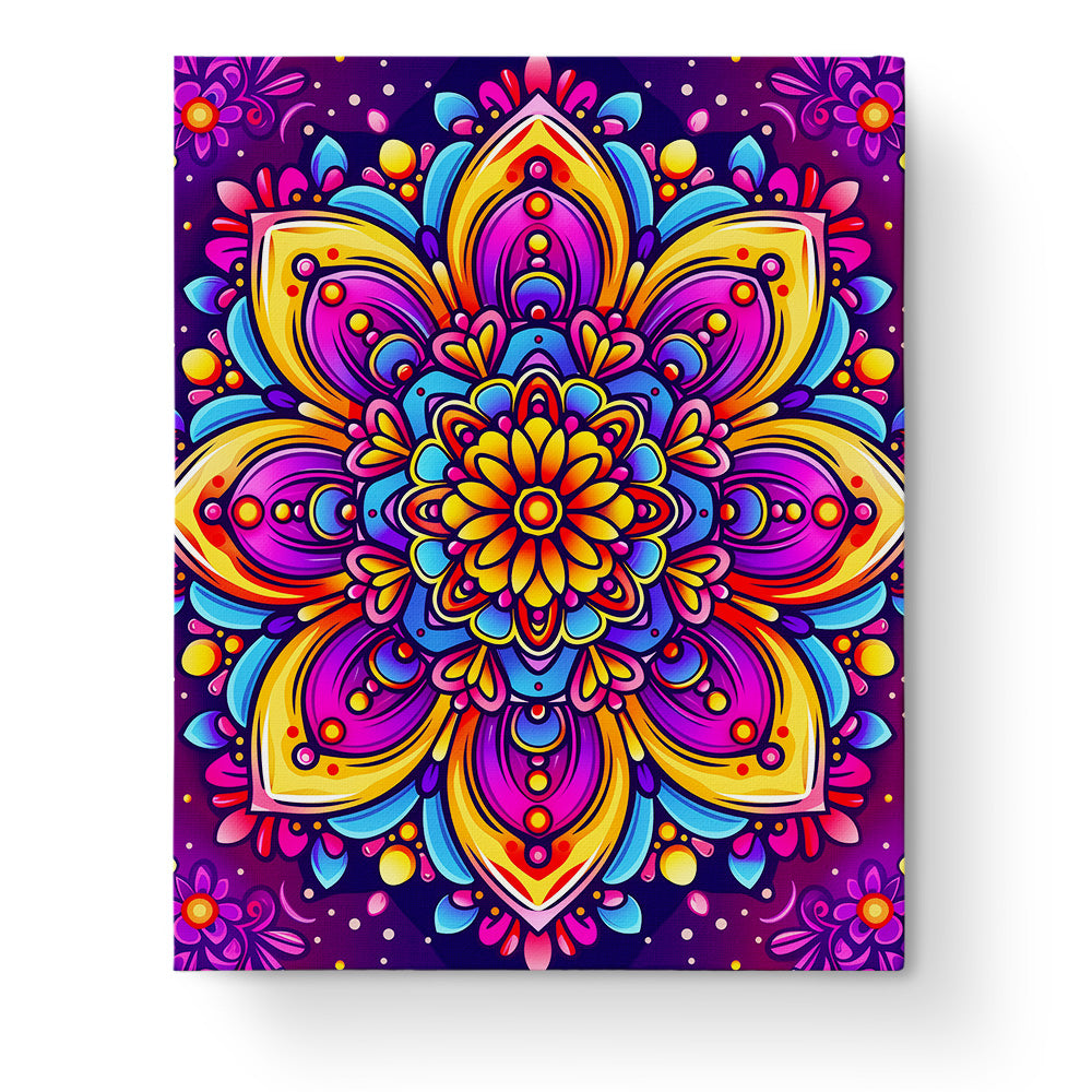 Vibrant Harmony - Mandalas - Fixed Kits - Paint By Numbers Kit