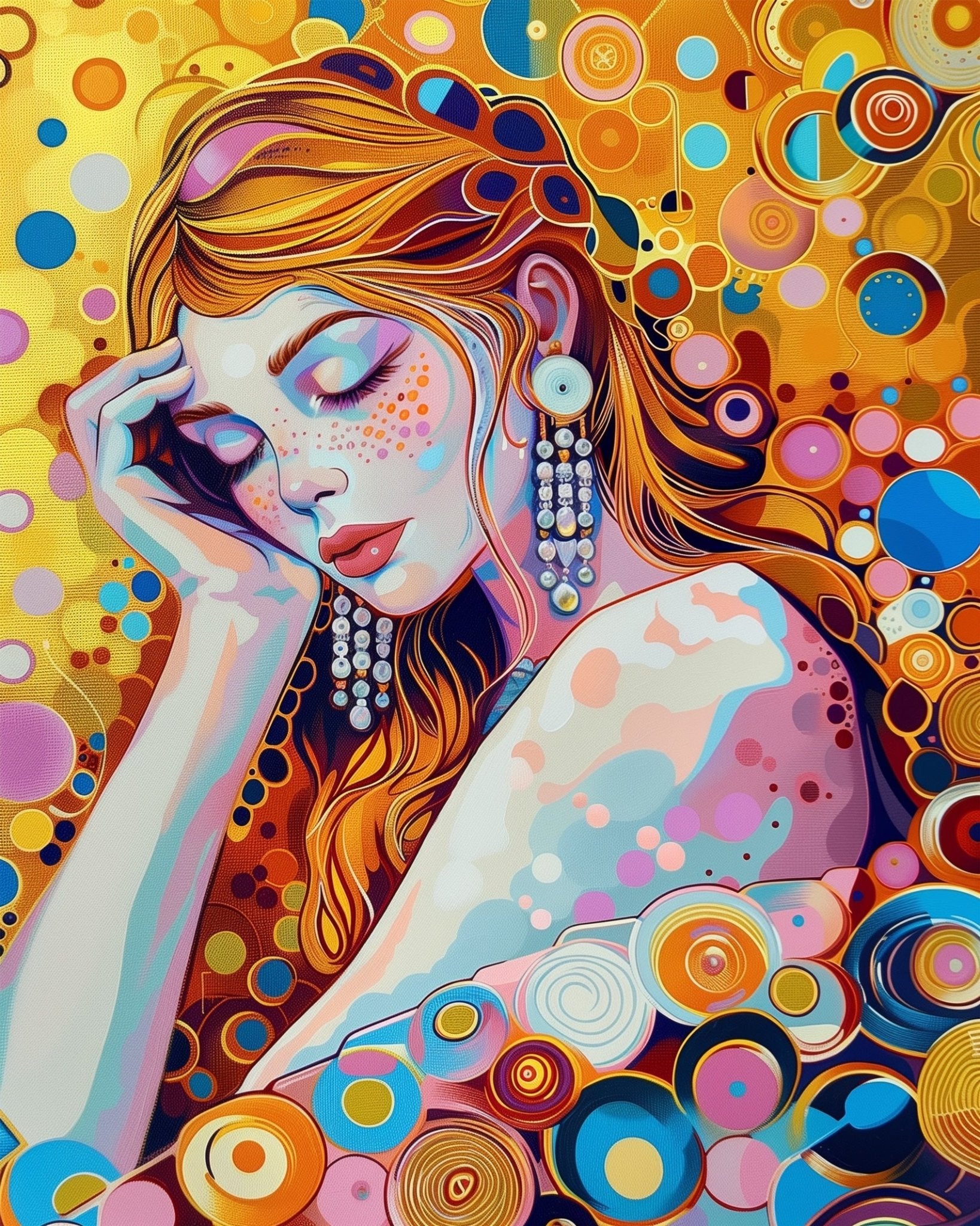 Dreamy Circles Portrait - Bohemian Vibes - miicreative