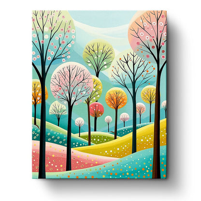Dreamy Forest Landscape - Bohemian Vibes - miicreative