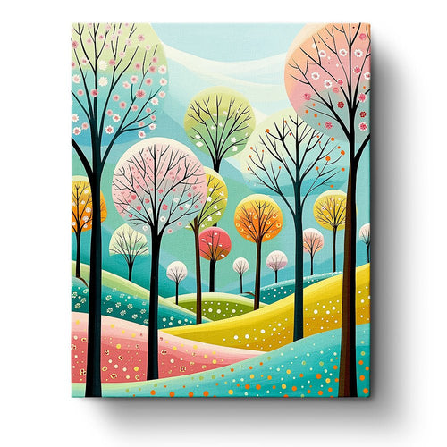 Dreamy Forest Landscape - Bohemian Vibes - miicreative