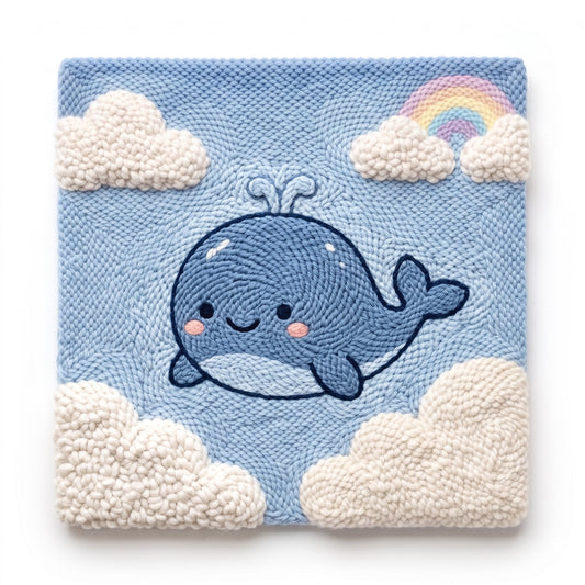 Dreamy Whale - Square Edition - miicreative