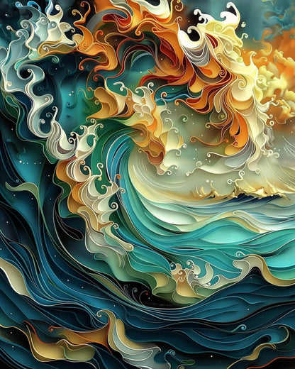 Dynamic Ocean Wave - Sea Landscape - miicreative
